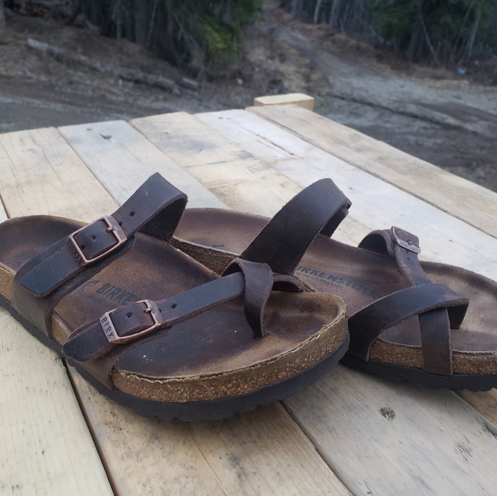 Birkenstock Mayari Natural Leather Sandals